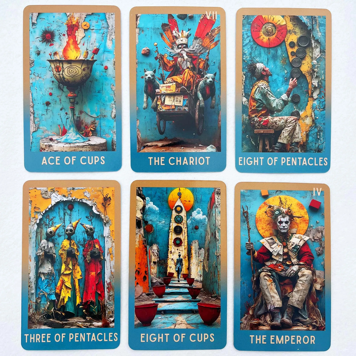 Таро РУЇН. Сюрреалістична подорож крізь долю. 78 карт 13x8 див. Tarot of the RUINS. Карти Таро.