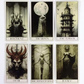 Таро Жахів 78 карт 10,5х6 см білі Horor. Tarot Колода Таро