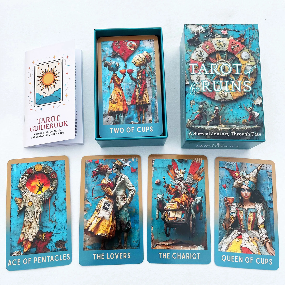 Таро РУЇН. Сюрреалістична подорож крізь долю. 78 карт 13x8 див. Tarot of the RUINS. Карти Таро.
