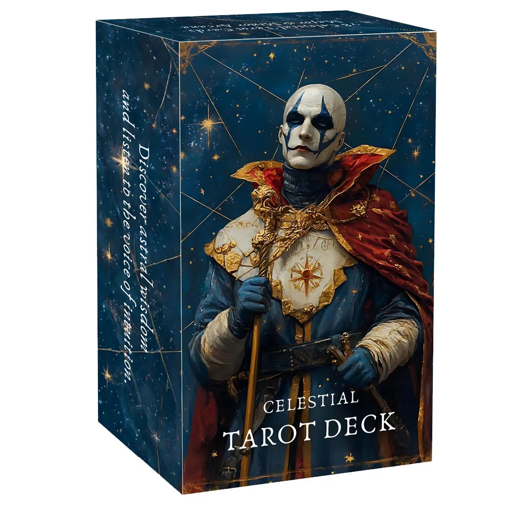 Небесна колода Таро на 78 карт 13х8 см. Celestial Tarot Deck. Карти Таро.