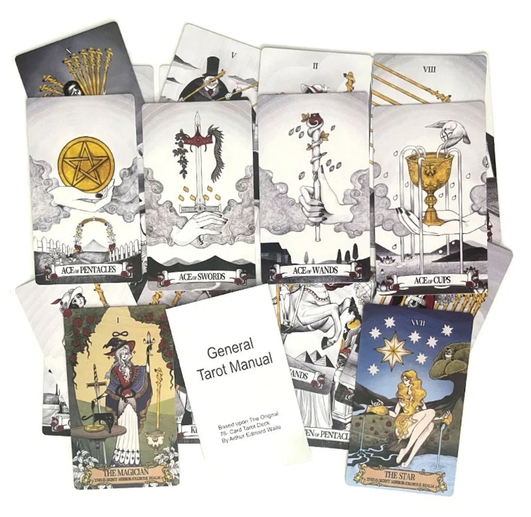 Таємне Дзеркало Таро. 80 корт 12 х 7 см Secret Mirror Tarot. Карти Таро.