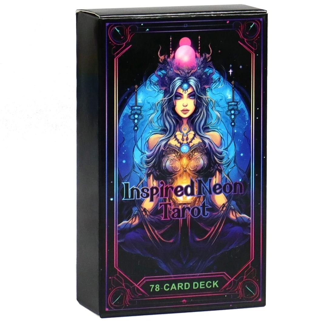 Неонове Таро 78 карт. Inspiret Neon Tarot. Карти Таро.