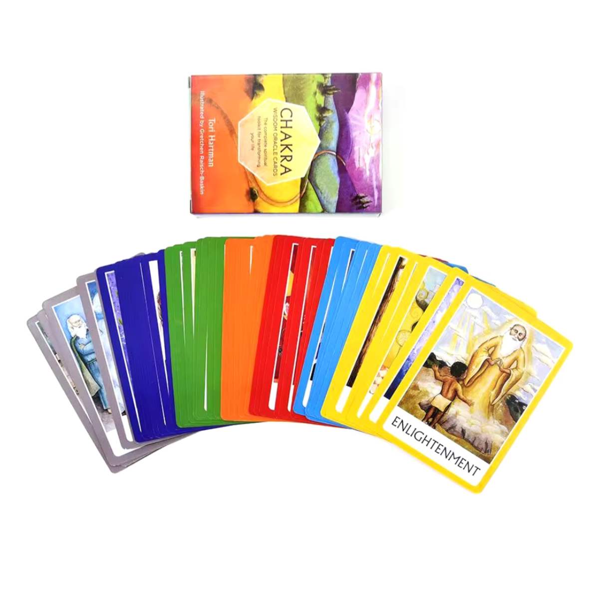 Оракули Чакри. Джерело мудрості 49 карт 10.5 х 7.5 см. Chakra Wisdom Oracle Cards.