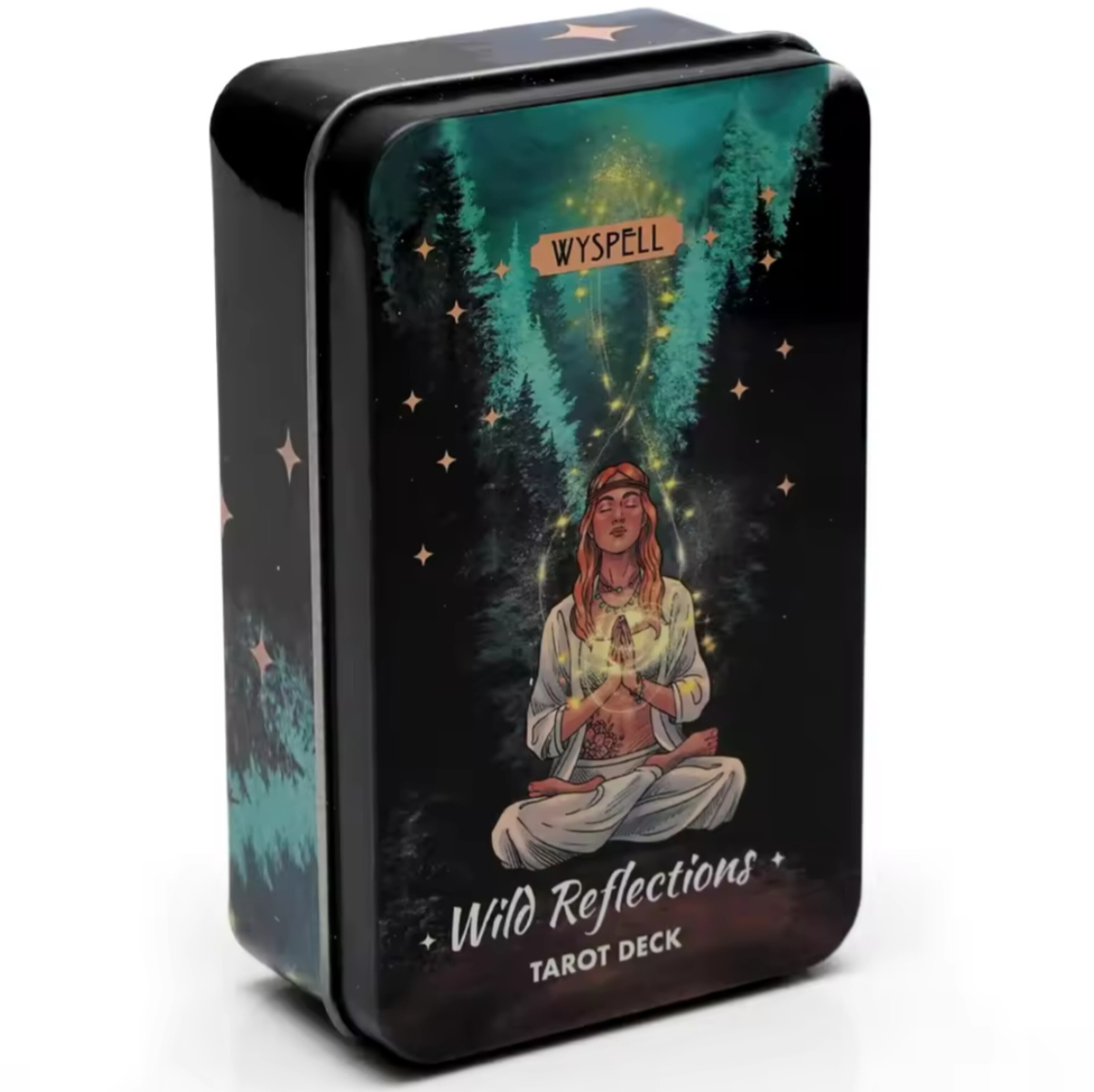 Колода Таро Дикі Відбиття 78 карт у жерстяній коробці Wild Reflections Tarot deck Wyspell Карти Таро
