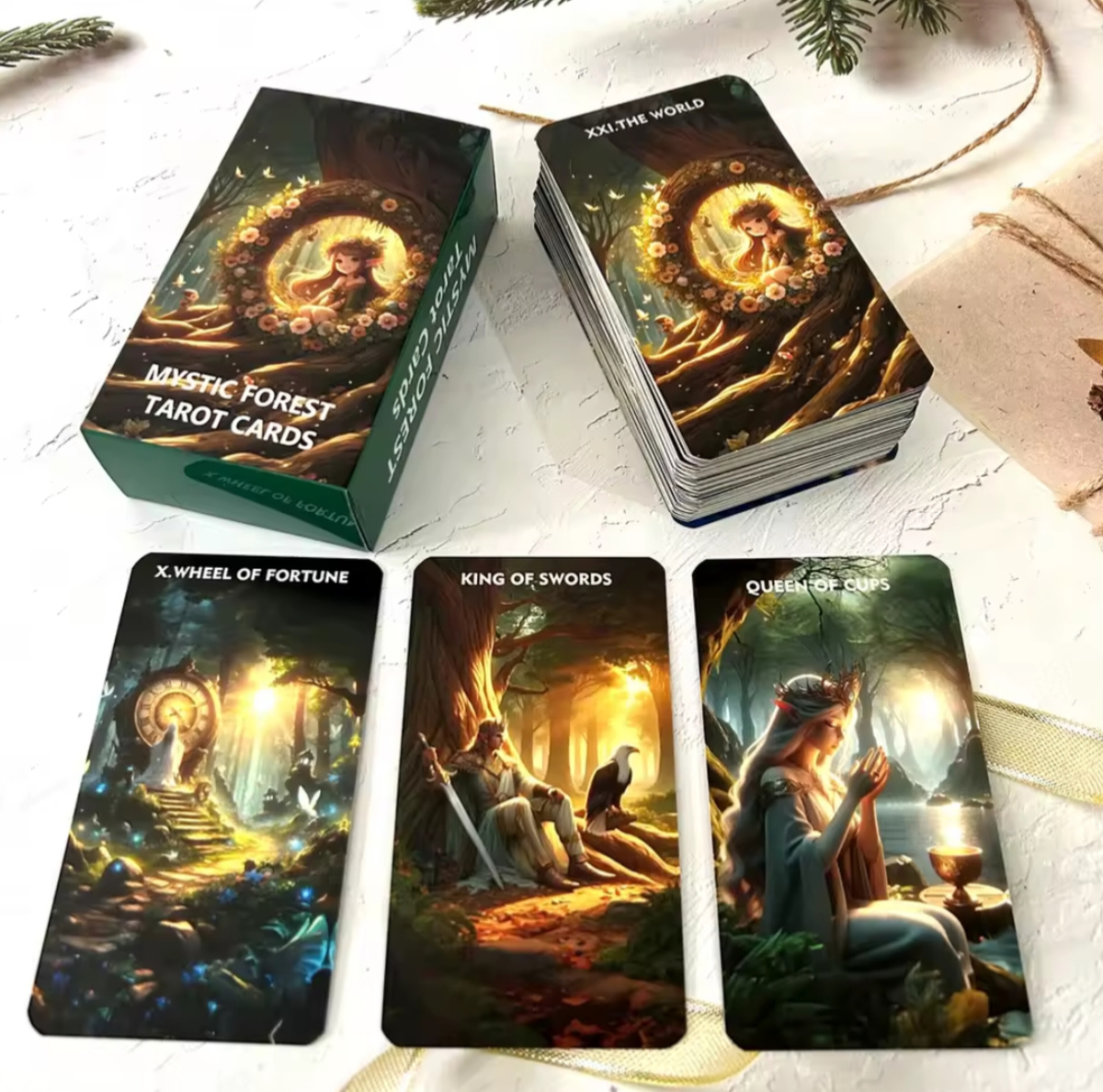 Таро Містичного Лісу 78 + 1 карт 68 х 12 см Mystic Forest Tarot Cards