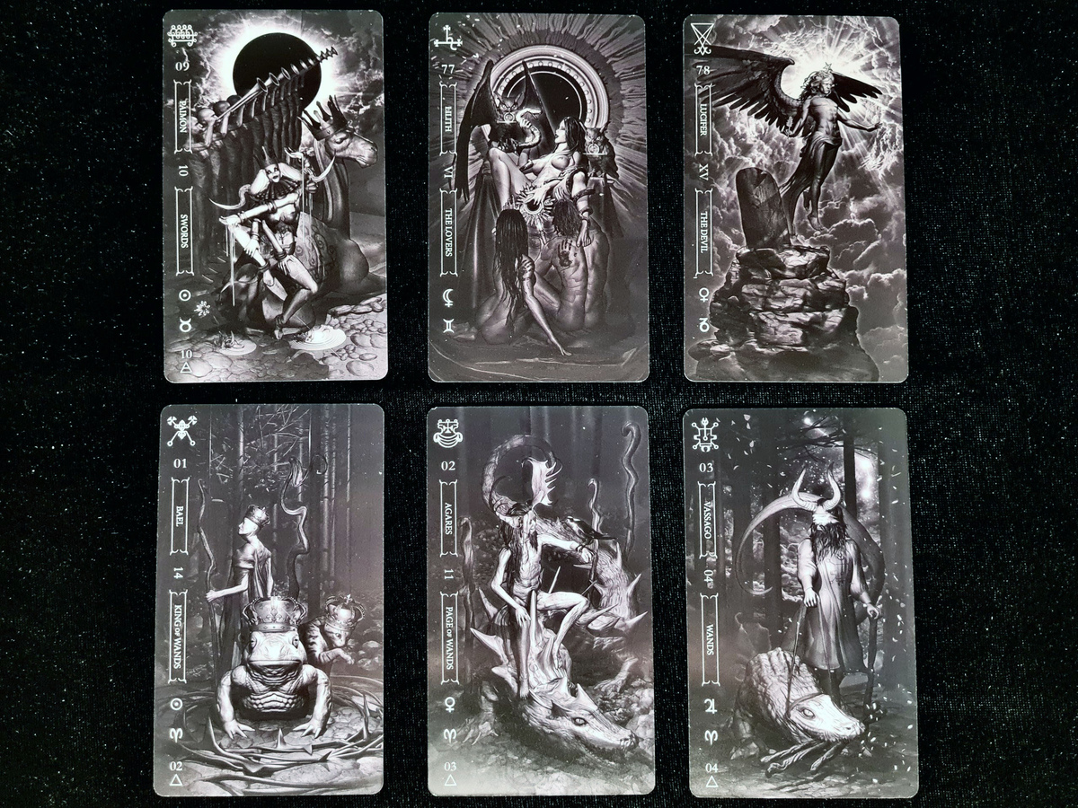 Гоетія. Темне Таро 78 карт. Goetia Tarot in Darkness. Карти Таро