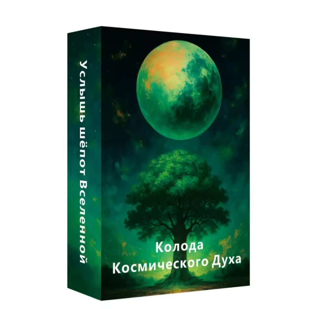 Колода космічного духу. Почуй шепіт Всесвіту. Оракул на 48 карт 12 х 8 см Карти Таро.