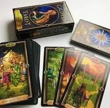 Позолочене Таро Чіро Маркетті 78 карт 10,5 х 6 см Ліза Паркер Gilded Tarot Карти Таро
