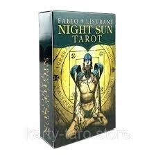 Таро нічного Сонця 78 карт 10.5 х 6 см. Фабіо Лістранді. Fabio Listrani Night Sun TAROT. Карти Таро.