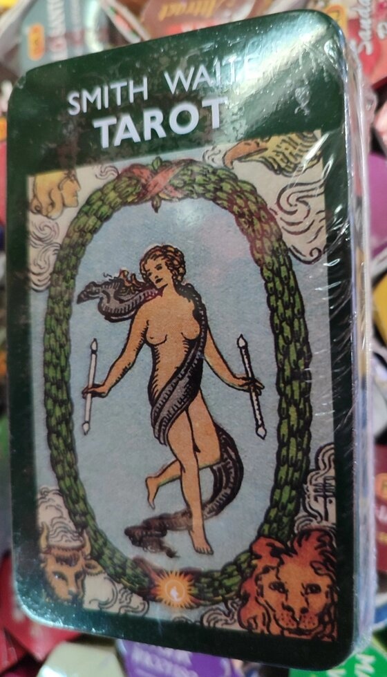 Таро Уейт Смітт. Smith-Waite Centennial Tarot Deck. 78 штук у жерстяній коробці з позолоченим тисненням. Карти Таро.