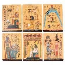 Єгипетське Таро 78 карт 10.5 х 6 см. Egyptian Tarot. Карти Таро.