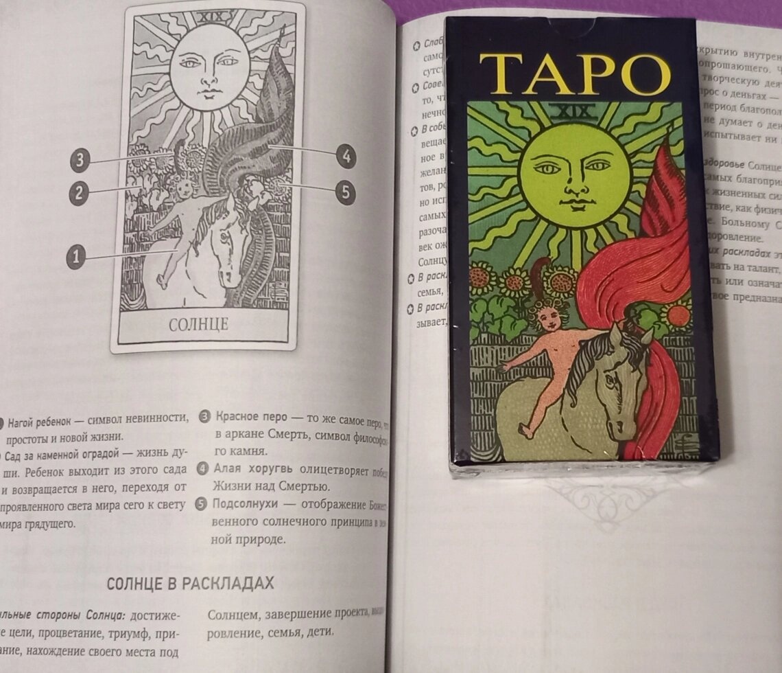 Таро Вейта Символіка карт Набір (книга Таро Вейта Мартін Велс + Таро Вейта). Карти Таро.