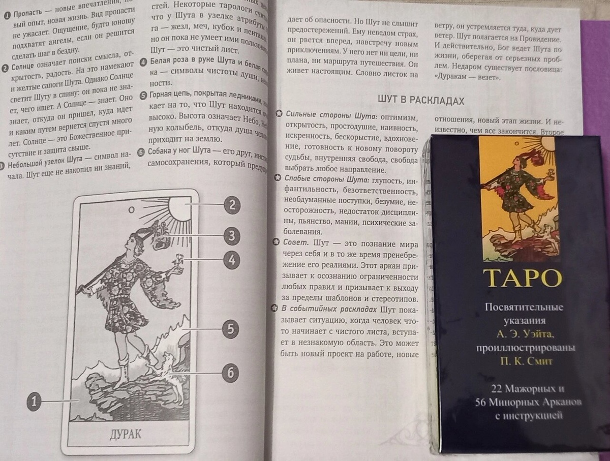 Таро Вейта Символіка карт Набір (книга Таро Вейта Мартін Велс + Таро Вейта). Карти Таро.