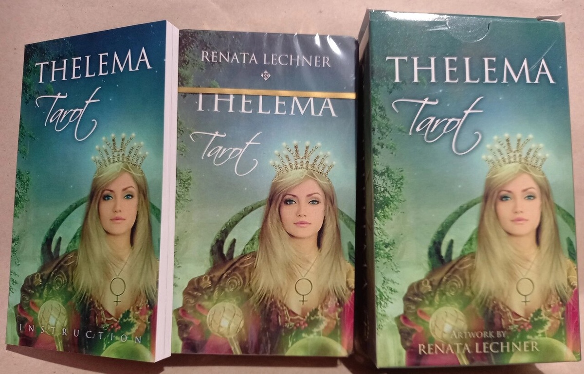 Телема Таро Рената Лехнер Thelema Tarot Renata Lechner. ANKH 78 карт + брошюра. Карти Таро.