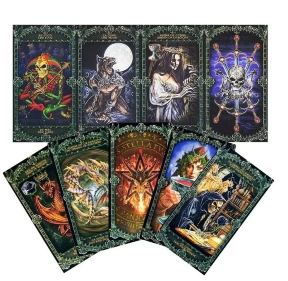 Алхімічне Таро Англії 1977 78 карт 10,5 х 6 см Alchamy Angland Tarot 1977 Карти Таро.