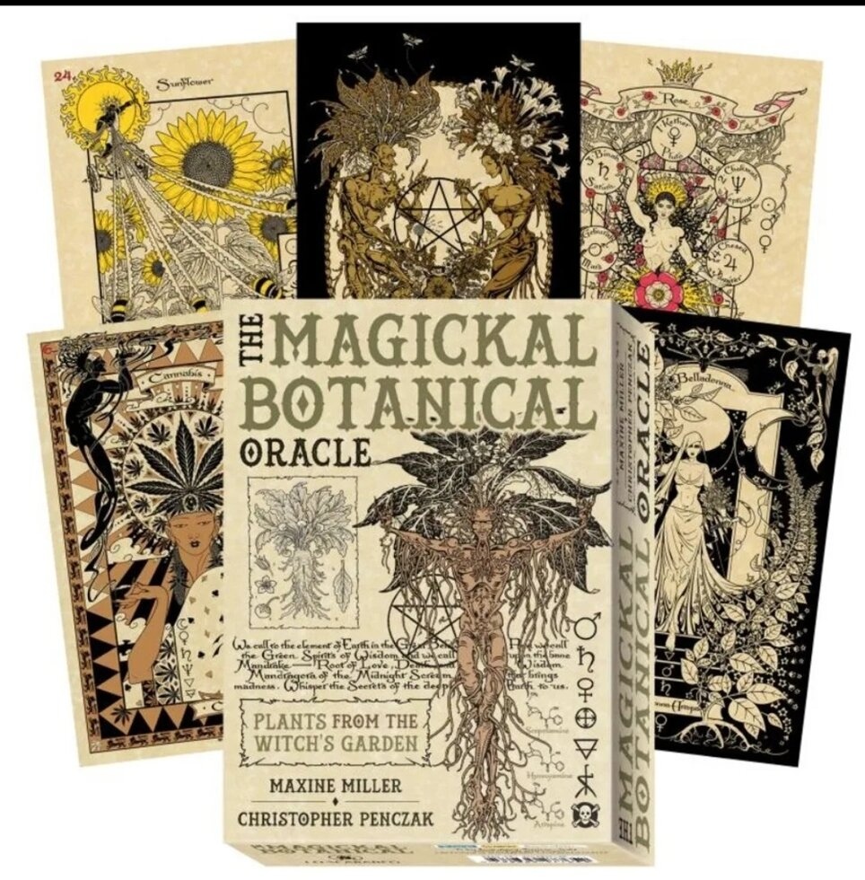 Магічний ботанічний оракул 33 карти Magickal Botanical oracle. Карти Таро.