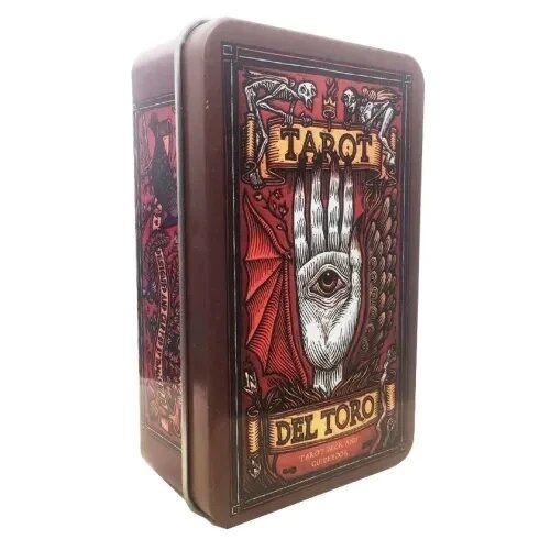 Таро Дель Торо. Томас Хиджо | Tarot del Toro Tomás Hijo. Таро 78 штук у бляшаній коробці. Карти Таро.