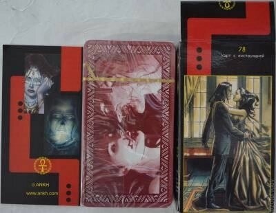 Готичне Таро вампірів. ANKH 78 карт + брошюра. Карти Таро.