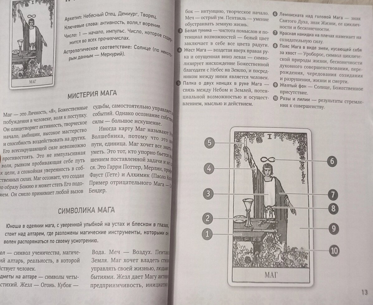 Таро Вейта Символіка карт Набір (книга Таро Вейта Мартін Велс + Таро Вейта). Карти Таро.