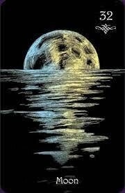 Клер Де Люн Ленорман 38 карт 8 х 5 см. Clair De Lune Lenormand. Карти Таро.