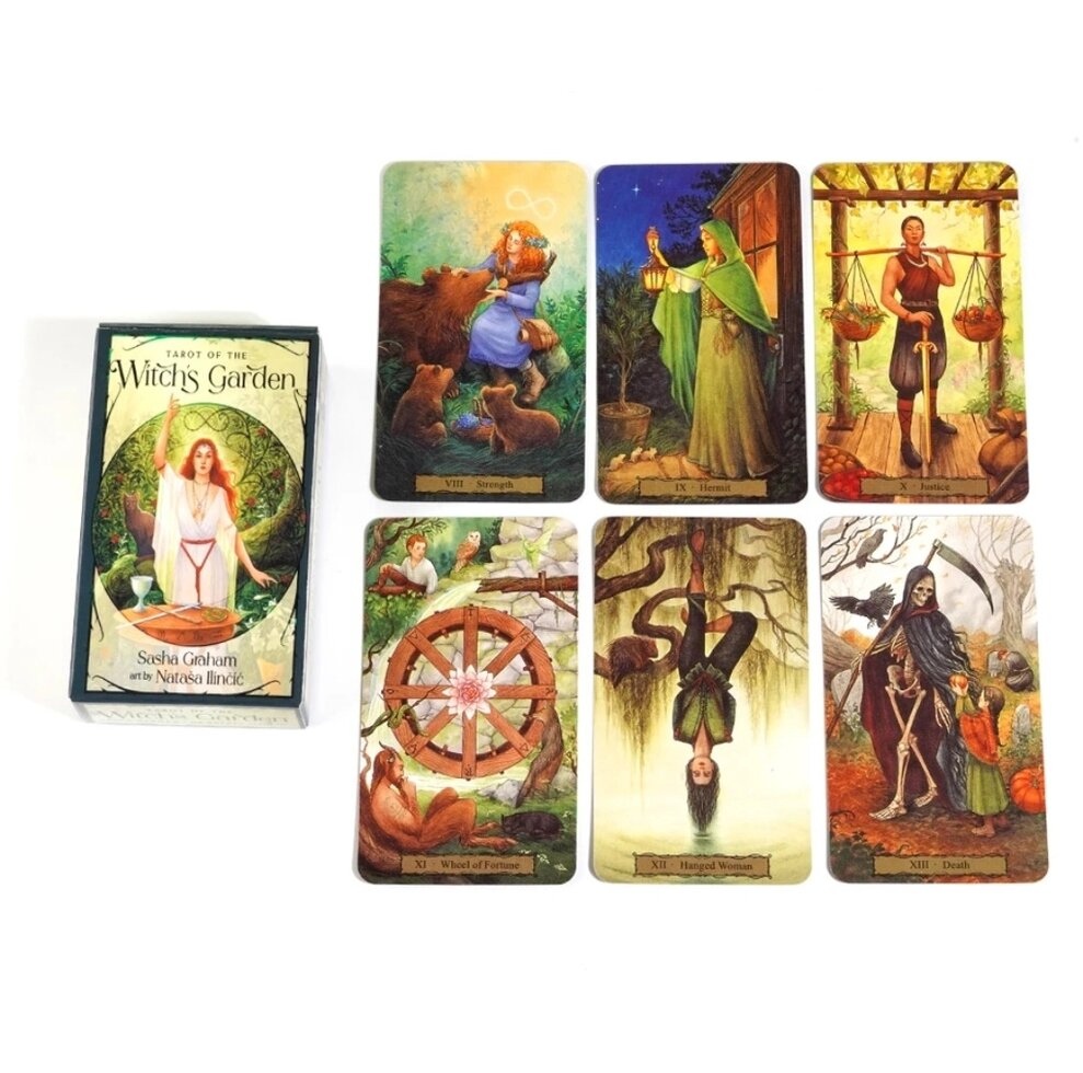 Таро відьом саду. Саші Грем. Tarot of the Witchs Garden Sasha Graham.