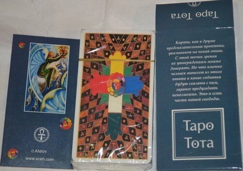 Таро ТОТА Алістер Кроулі. ANKH 78 карт + брошюра. Карти Таро.