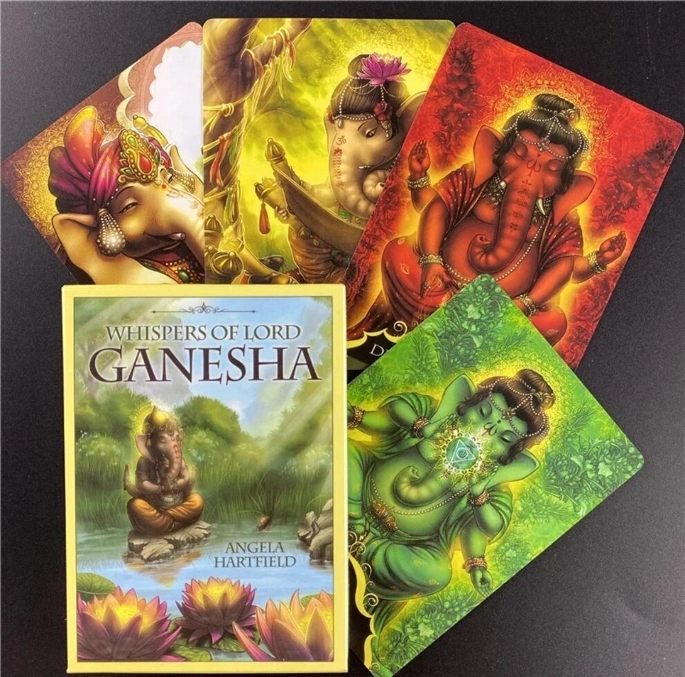 Шепот Господа Ганеши. Анджела Хартфілд Whespers jof Lord Ganesha Angela Hartfield. Карти Таро.