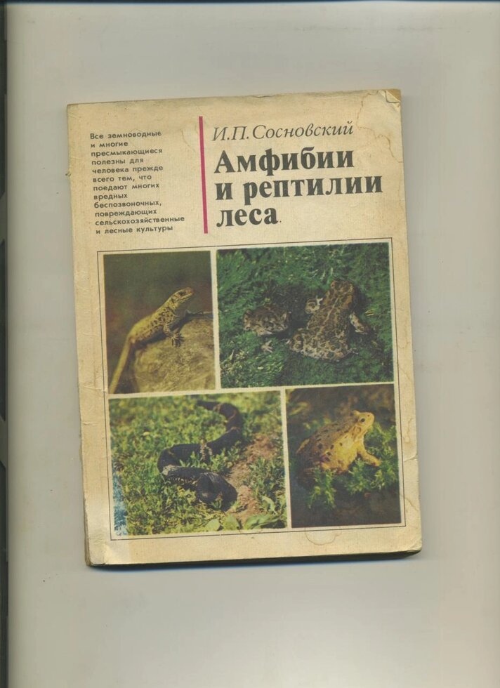 І Сосновський АМФІБІЇ І РЕПТИЛІЇ ЛІСУ 1983р.
