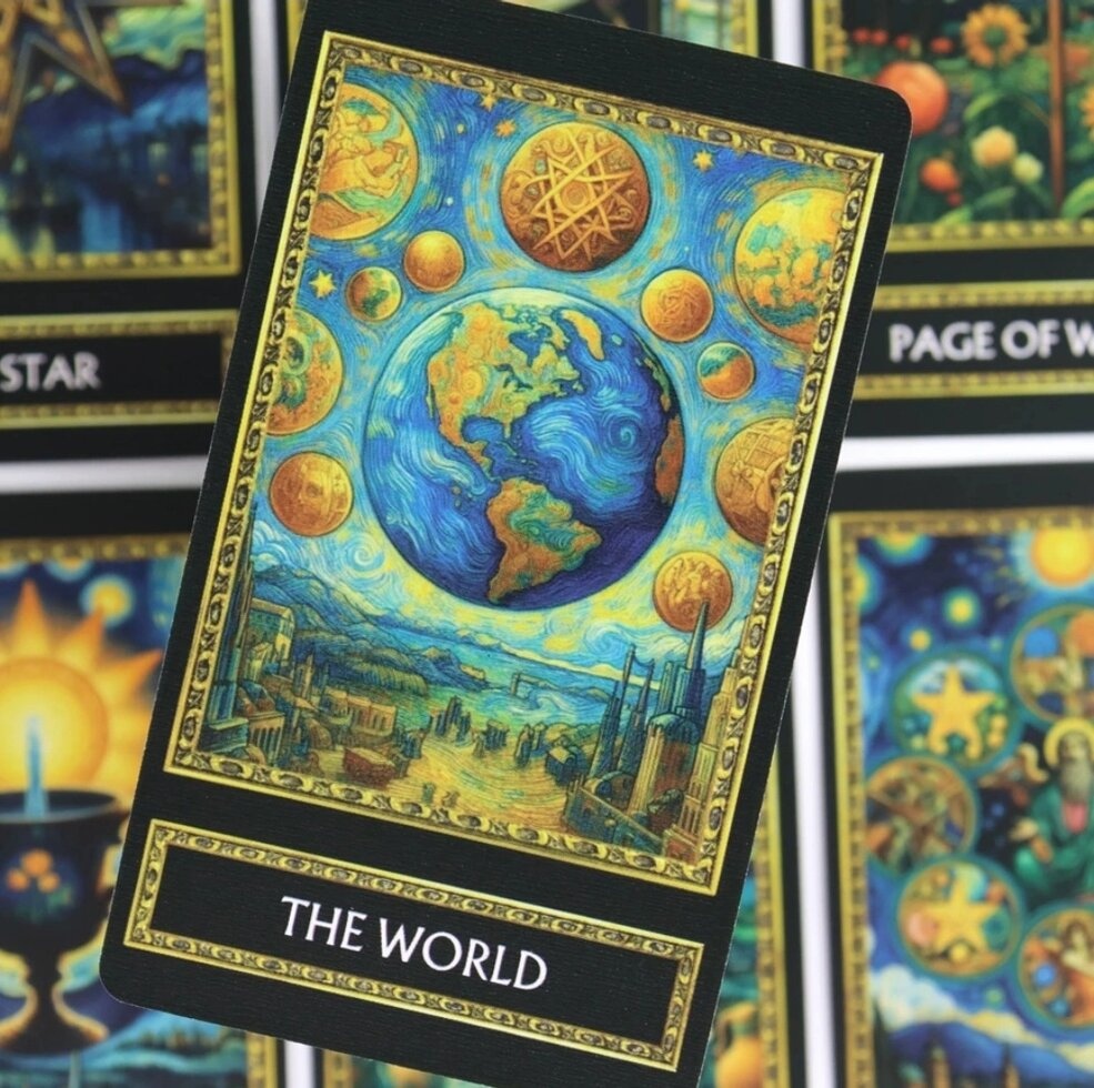 Ван Гог Таро на 78 карт 10.5 х 6 см. Van Gogh Tarot. Карти Таро.