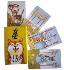 Собака Айбо Таро на 78 карт 10.5 х 6 см. Aibo Tarot Deck. Карти Таро.
