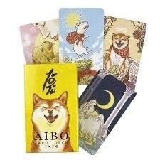 Собака Айбо Таро на 78 карт 10.5 х 6 см. Aibo Tarot Deck. Карти Таро.