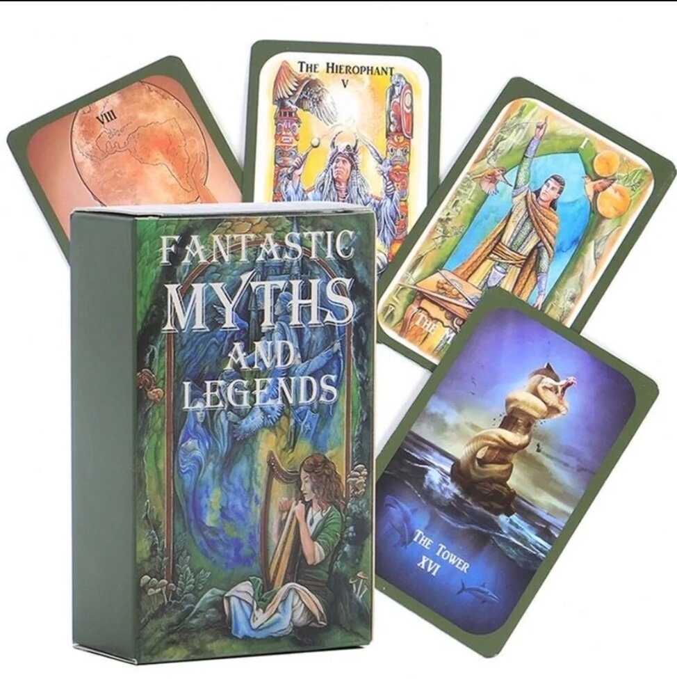Фантастичні міфи та легенди 80 карт. Fantastic Myths and Legends. Карти Таро.