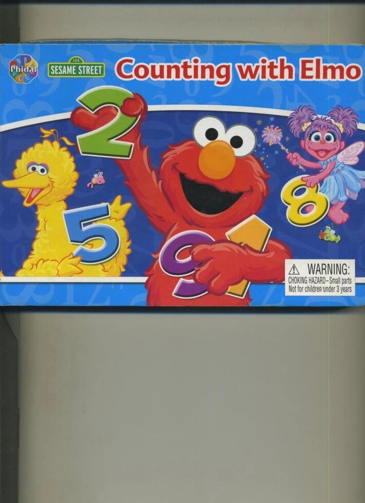 COUNTING WITH ELMO (Sesame Street) Підрахунок на Вулиці Сезам з допомогою навчальної серії Elmo від Phidal Publishing In